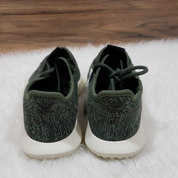 New Adidas Tubular Green Running Sneakers - Picture 4 of 8